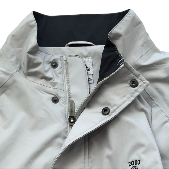 Adidas‎ ClimaShell Storm Golf Jacket Men XL Gray Short Sleeve Windbreaker 2003 - Picture 12 of 12